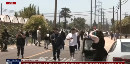 Protesta en California