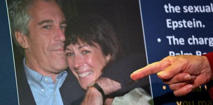 Foto de Ghislaine Maxwell con Jeffrey Epstein/ Johannes Eisele