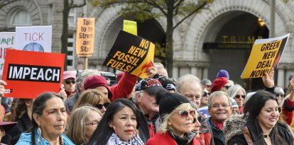 Protesta en NY por el cambio climático