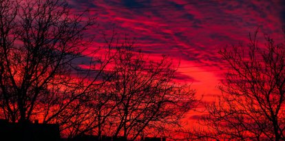 Atardecer-Imagen de Archivo