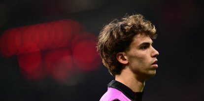 Joao Félix, antes de un partido de la UEFA Champions League
