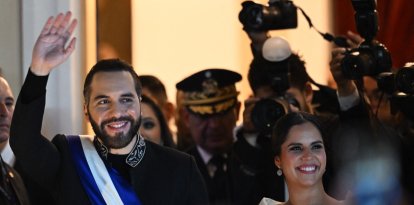 El presidente Nayib Bukele y su esposa, Gabriela Rodriguez, en una imagen de archivo