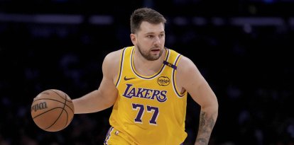 Luka Doncic en una imagen de archivo de los Playoffs de la NBA