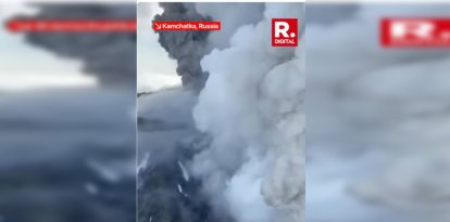 Erupción del volcán Kracheninnikov tras 450 años.