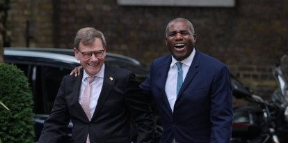 Germany's Minister for Foreign Affairs Johann Wadephul and Foreign Secretary David Lammy