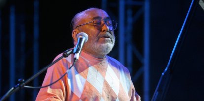 El músico Eddie Palmieri, durante una actuación