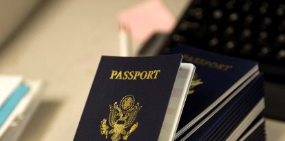 Pasaporte de Estados Unidos. Imagen de archivo