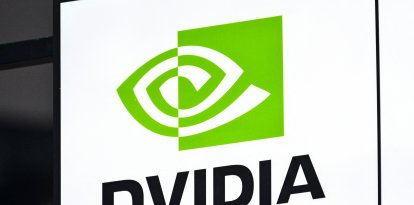 Logo de Nvidia en Shangai/ Hector Retamal