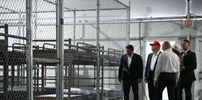 DeSantis en 'Alligator Alcatraz'/ Andrew Caballero-Reynolds