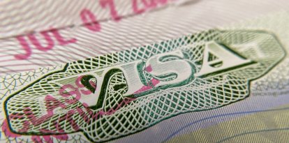 Un pasaporte visado por EEUU, en imagen de archivo