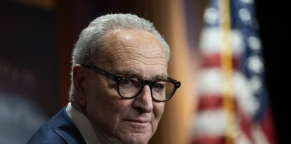 Chuck Schumer, líder de la minoría del Senado, en el Congreso