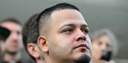 Kilmar Abrego Garcia, near the ICE field office in Baltimore, Maryland. August 25, 2025.