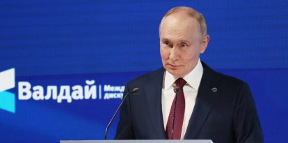 El presidente ruso Vladimir Putin durante una conferencia