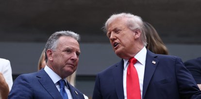 Witkoff conversa con Trump en el US Open/ Charly Triballeau