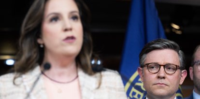 Stefanik y Johnson en Capitol Hill/ Saul Loeb