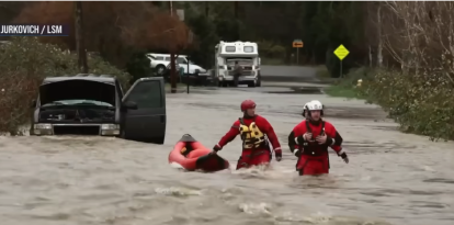 Captura de pantalla de inundaciones peligrosas en el noreste del Pacífico