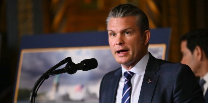 Pete Hegseth en Mar-a-Lago/ Andrew Caballero- Reynolds