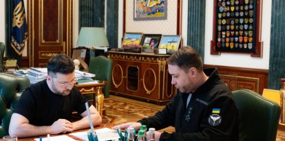 Volodimir Zelenski con Kyrylo Budanov