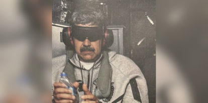 This image posted on US President Donald Trump's Truth Social account on January 3, 2026, shows what President Trump says is Venezuela's President Nicolas Maduro onboard the USS Iwo Jima after the US military captured him on January 3, 2026.
President Donald Trump said Saturday that US forces had captured Venezuelan leader Nicolas Maduro after launching a "large scale strike" on the South American country. "The United States of America has successfully carried out a large scale strike against Venezuela and its leader, President Nicolas Maduro, who has been, along with his wife, captured and flown out of the Country," Trump said on Truth Social.