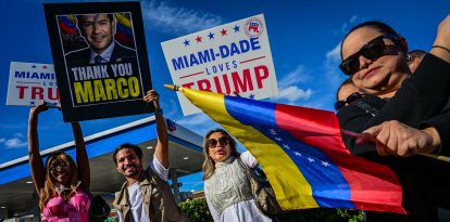 Ciudadanos celebran la detención de Maduro en Doral, Florida/ Giorgio Vieira