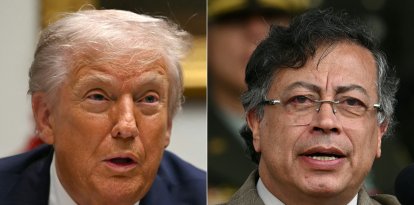 Trump y Petro/ Andrew Caballero-Reynolds y Raúl Arboleda