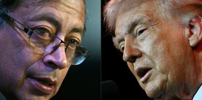 El presidente de Colombia Gustavo Petro y el presidente de EEUU, Donald Trump