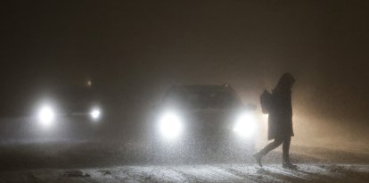 Tormenta de nieve en Bremen, Alemania