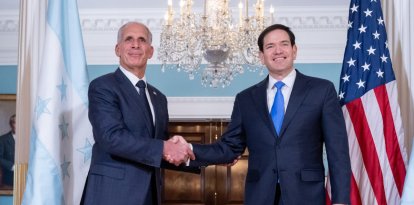 El secretario de Estado de Estados Unidos, Marco Rubio, se reúne con el presidente electo de Honduras, Nasry Asfura