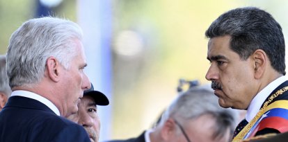 El exdictador venezolano Nicolás Maduro y el dictador cubano Miguel Díaz-Canel