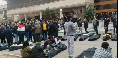 Morgue con decenas de cadáveres tras la represión en Kahrizak, Irán