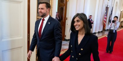 JD Vance y Usha Vance/ Saul Loeb