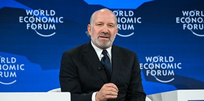 US Commerce Secretary Howard Lutnick speaks during the World Economic Forum (WEF) annual meeting in Davos on January 20, 2026. The World Economic Forum takes place in Davos from January 19 to January 23, 2026. (Photo by Fabrice COFFRINI / AFP)