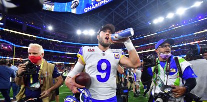 El mariscal de campo de los Los Angeles Rams, Matthew Stafford