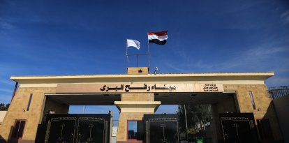 Vista general del cruce fronterizo de Rafah entre Egipto y los territorios palestinos