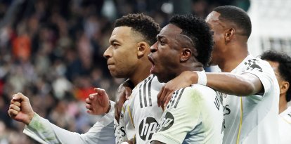 Mbappe le dió la victoria al Madrid en el último minuto.