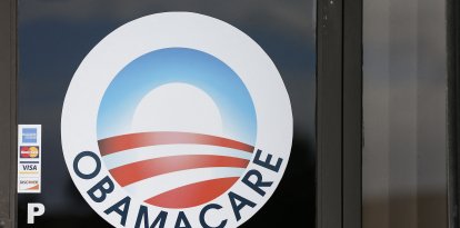 Logo de Obamacare en una compañía de salud en Miami/ Rhona Wise