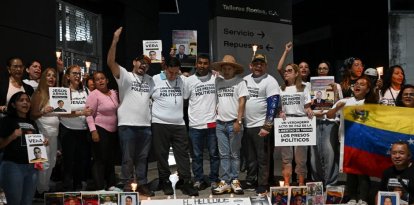 Manifestación exigiendo la liberación de presos políticos