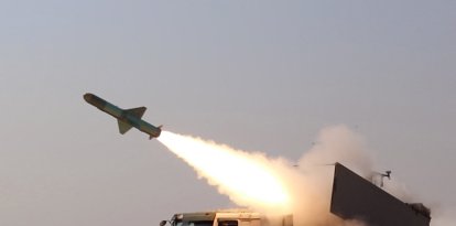 This handout photo released by Iran's Revolutionary Guards Corps (IRGC)'s official website Sepanews on February 17, 2026, shows a rocket being fired during a military exercise by members of the IRGC and navy in the Strait of Hormuz. (Photo by SEPAH NEWS / AFP) / == RESTRICTED TO EDITORIAL USE - MANDATORY CREDIT "AFP PHOTO / HO / SEPAHNEWS" - NO MARKETING NO ADVERTISING CAMPAIGNS - DISTRIBUTED AS A SERVICE TO CLIENTS ==