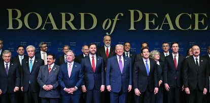 El presidente Donald Trump en la inauguración de la 'Junta de Paz'