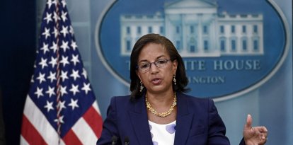 Susan Rice, habla durante la conferencia de prensa diaria en la Casa Blanca en Washington, DC, el 24 de agosto de 2022.