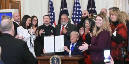 Donald Trump en la Casa Blanca/ Saul Loeb