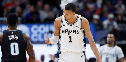El ala-pívot de los San Antonio Spurs, Victor Wembanyama