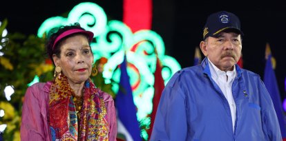 Los dictadores de Venezuela Daniel Ortega y Rosario Murillo