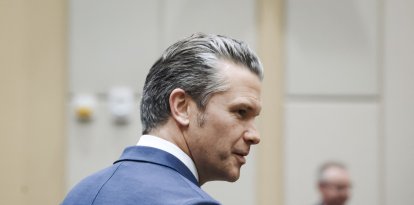 Pete Hegseth, durante el Americas Counter Cartel Conference. Marzo de 2026