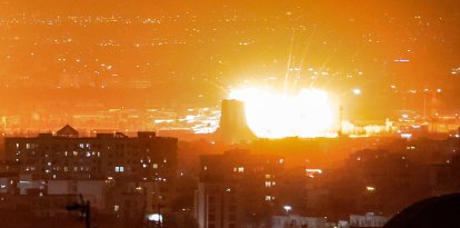 An explosion close to Mehrabad International Airport in Tehran on March 7, 2026