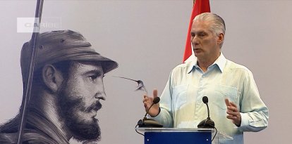 El dictador cubano Miguel Díaz-Canel