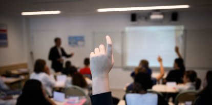 Estudiantes durante una clase (Archivo)