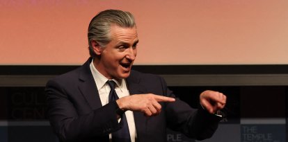 Gavin Newsom en Nueva York/ Timothy A. Clary