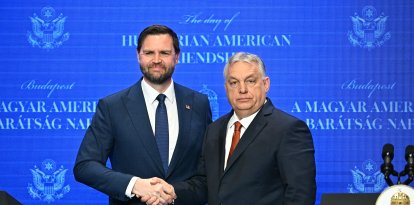 El vicepresidente JD Vance y el primer ministro Victor Orbán, el pasado 7 de abril.