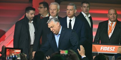 Viktor Orbán en el centro de campaña de Fidesz/ ATTILA KISBENEDEK